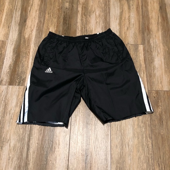 adidas cut off shorts
